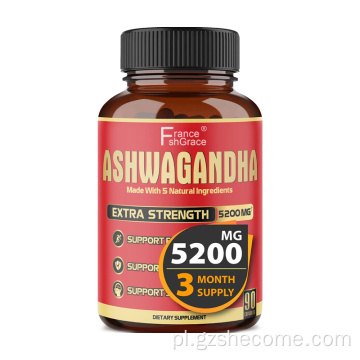 Ashwagandha Root Capsules Zdrowie psychiczne Ashwagandha kapsułki